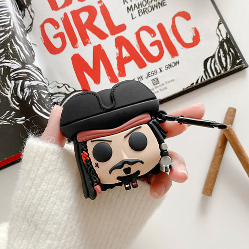 Custodia AirPods Pro Capitano Pirata - Cover Rigida Carina Cool per Cuffie