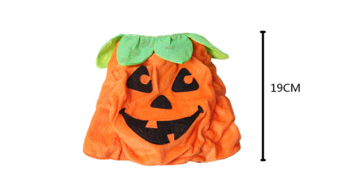 Costume Halloween per Gatti - Cappello e Vestito Zucca Creativo