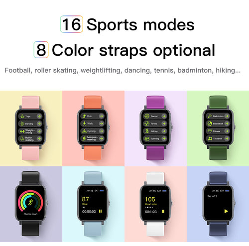 Smartwatch IP68 Impermeabile Ultra-Sottile Full Screen - Fitness Tracker Sport