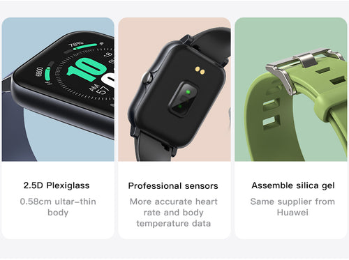 Smartwatch IP68 Impermeabile Ultra-Sottile Full Screen - Fitness Tracker Sport